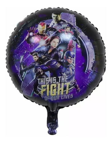 10 Globos Marvel Avengers C/ Hawk Eye Natasha Romanoff