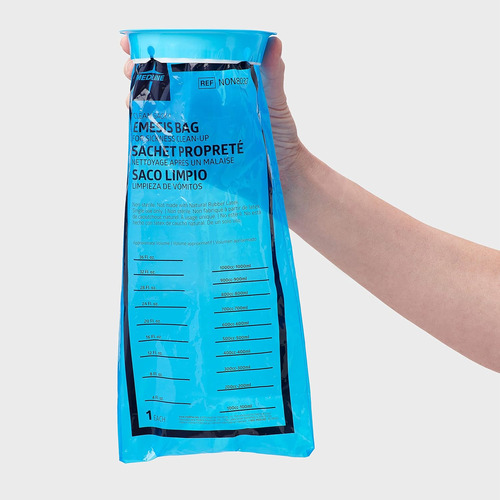 Bolsa Emesis Graduada 1000ml Azul Medline