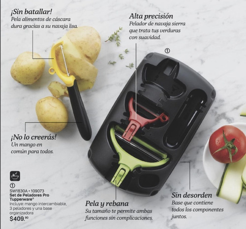 Tupperware Set De Peladores Pro