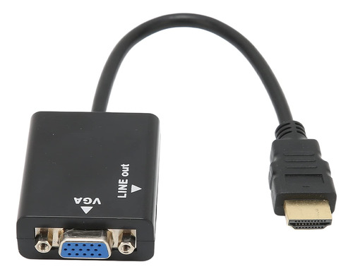 Adaptador Hdmi Vga Monitor Full Hd Proyector Compacto Mm Pc