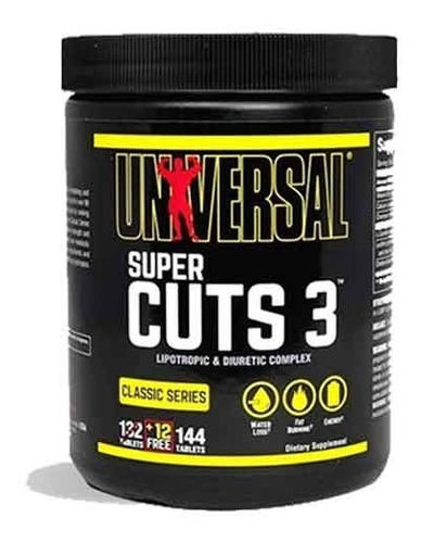 Quemador De Grasa Super Cuts 3 Universal® X 144 Adelgazante