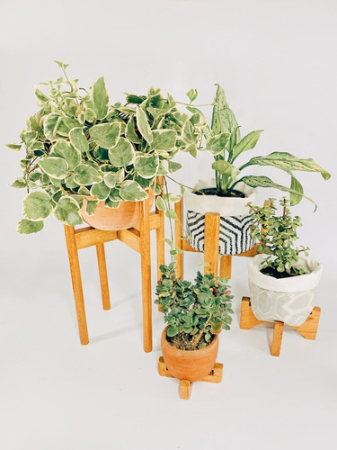 Imagen 7 de 7 de Parante De Madera Para Macetas Y Plantas Chico