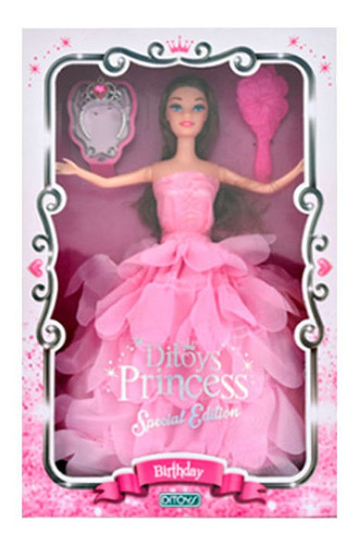 Muñeca Princess Birthday Especial Rosa Original