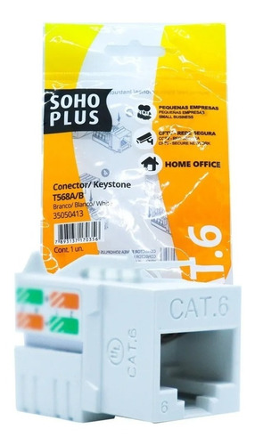 50 Unid. Conector Soho Plus Femea Keystone Cat6 - Furukawa