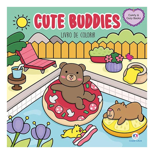 Livro Para Pintar - Comfy & Cozy Books Cute Buddies - Para Colorir