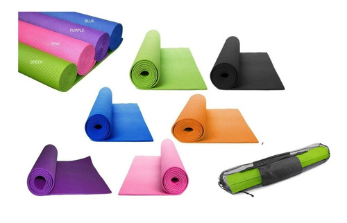  Colchoneta Mat Yoga Pilates Sportfitness 6mm Tapete Gimnasi