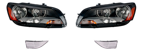 Paquete De 2 Faros Y 2 Cuartos Passat 2012/2015 Depo