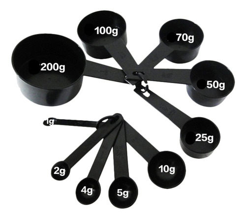 General Juego De Cucharas Medidoras De Plástico Para