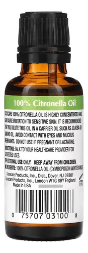 Aceite 100% Citronella 30 Ml