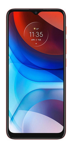 Imagem 3 de 4 de Smartphone Motorola E7 Power 32gb Camera Dup. Vermelho Coral