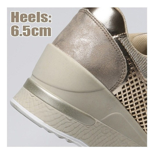 Zapatillas Informales Transpirables Con Tacón De Cuña De Tal