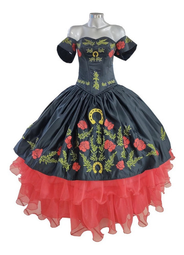 Vestido Xv Años Bordado Charro Gardenia Especial | Meses sin intereses Vestido Xv Años Bordado Charro Gardenia Especial | Meses sin intereses