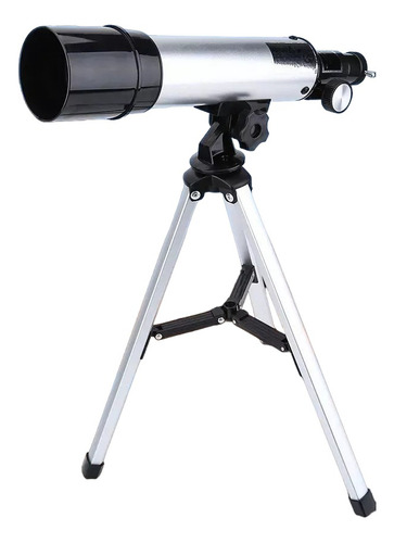 Telescopio Astronómico F36050 Monocular Zoom Profesional Color Plateado
