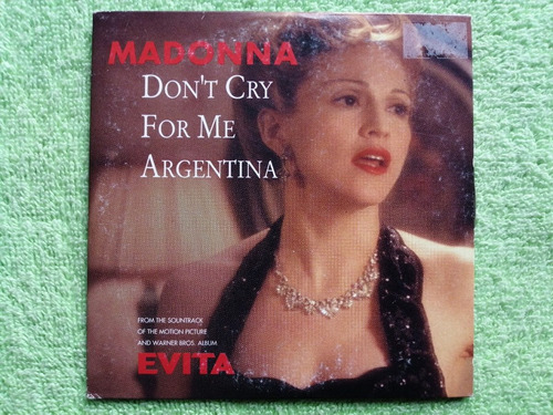 Eam Cd Maxi Single Madonna Don't Cry For Me Argentina 1996 