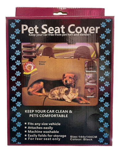 Pet Seat Cover Forro Protector Sillas Para Carro Mascotas
