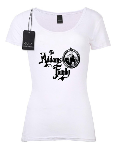 Remera Dama Locos Adams Dibujo Art Logo Imagen - Psla5