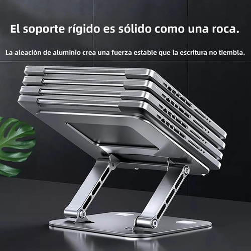 Base Soporte Para Laptop Tableta Portátil Ajustable Plegable Gitifo Color Negro