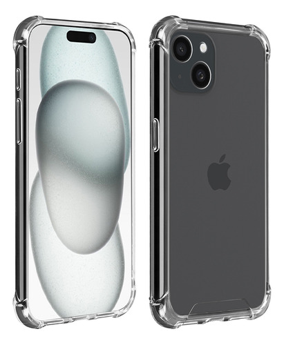 Funda Tpu Transparente Reforzada Para iPhone 15 Plus