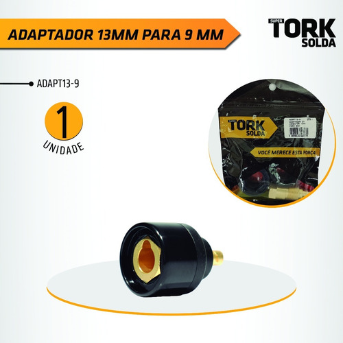 Adaptador Do Conector Engate 13mm Para 9mm Tork Solda