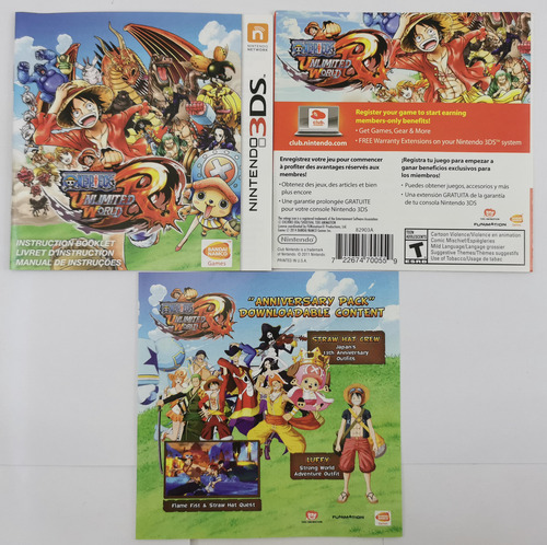 One Piece Unlimited World 3ds Nintendo * R G Gallery (Usado)