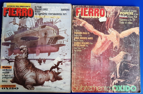 Set De 2 Revista Comic Fierro - Ed Argentina 1989 - 1992