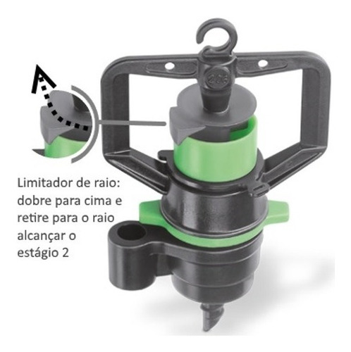 Micro Aspersor Irrigação Autocompensante Completo 100und