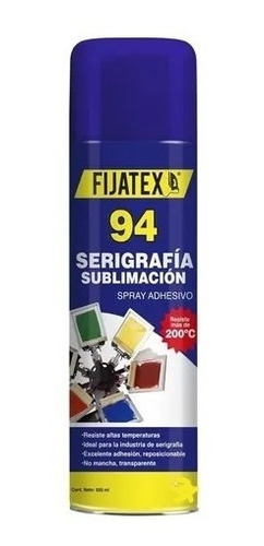 Spray Adhesivo Textil Fijatex 94 (1pz) Ideal Serigrafia