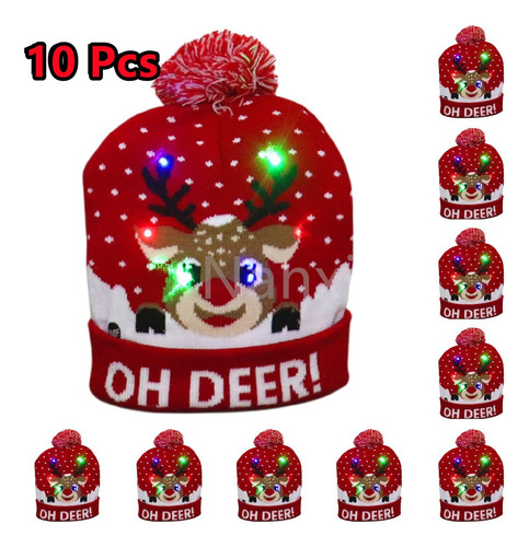 Lotes 10 Mayoreo Gorro Navideño Regalos Navidad Adulto Niño