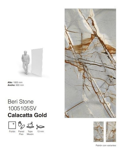 Piedra Beri Stone Pulido, Overland, Calacatta Gold 