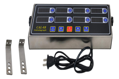 Cronómetro Digital Portátil Cal-8b Calculagraph De 8 Canales