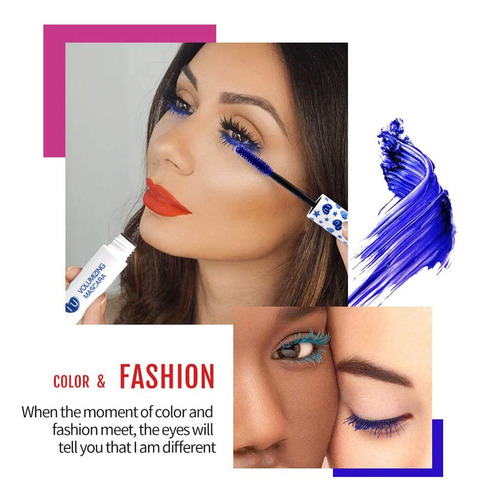 Conjunto De Rímel Colorido Maepeor, Pacote Com 7, Impermeáve