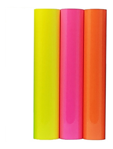 Vinilo Termotransferible Colores Fluor 50cm X 1 Mts