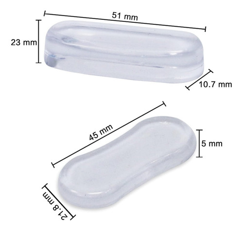 Juego De 4 Protectores De Asiento De Inodoro Transparente, S