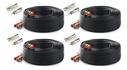 Cables Bnc 4k, 8 Mp, 5 Mp, Paquete De 4 Unidades, Cctv, Dvr