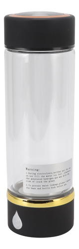Botella De Agua Con Generador De Hidrógeno Negro Negro, 380