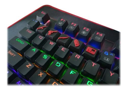 Teclas Teclado Gamer Pc Keycaps Cs Go Combo X5 Unidades