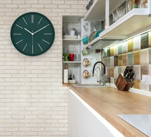 Reloj De Pared Moderno, Reloj De Pared 3d Redondo Brillante
