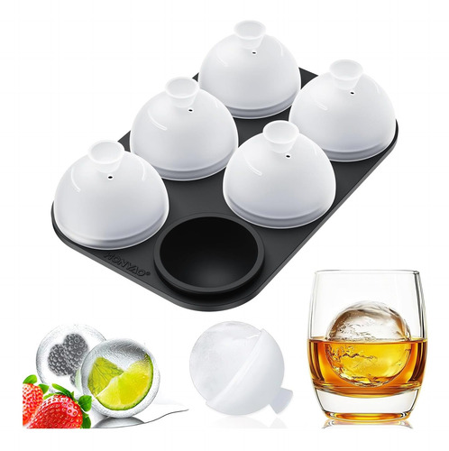Honyao Whisky Ice Ball Ball Ball Maker De 2 Pulgadas Con El