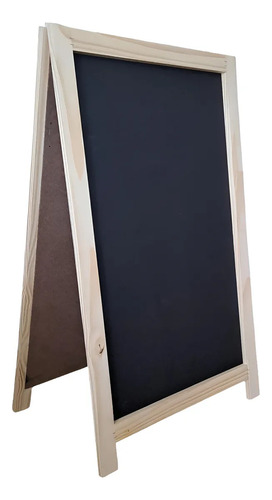Pizarra Pizarrón Gigante 80x140 Cartel Doble Hoja Sheli 1813 Madera