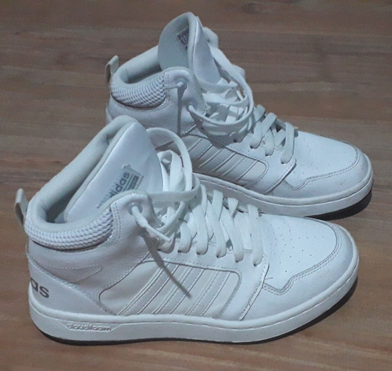 tenis adidas cano alto feminino branco