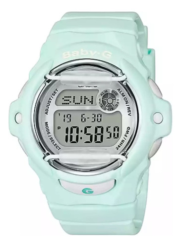 Reloj Casio Baby-g Bg-169r-3cr Para Mujer E-watch Color de la correa Verde agua