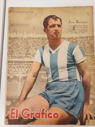 Rev El Grafico N° 1340 16/3/45 Poster Argentina Sudamericano