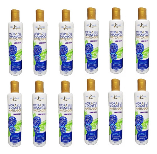  Shampoo Matizador Mora Azul Nekane 300ml 10pzas