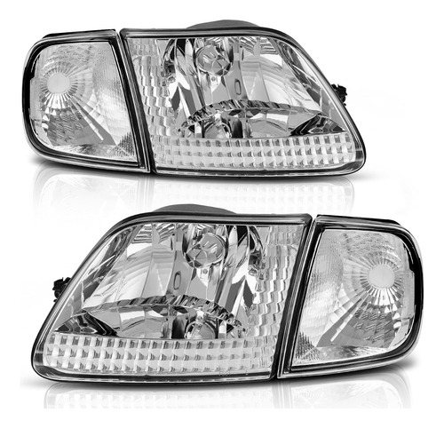 Conjunto Faro Delantero Repuesto Compatiblcon 97-03 Ford