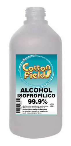 Alcohol Isopropilico 99% Pureza  X 500cc Limpieza Pc