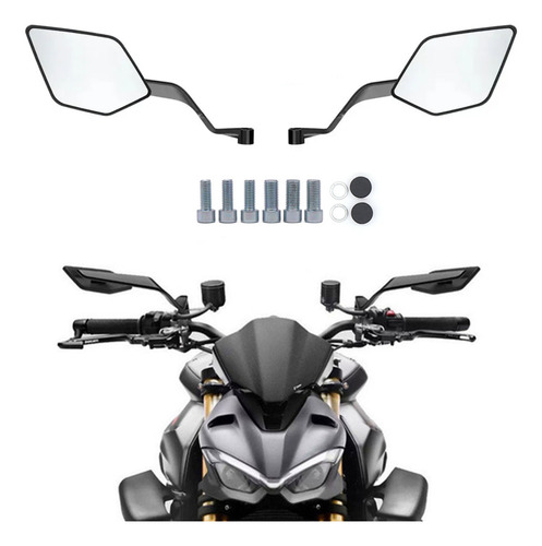 Espelho Retrovisor De Motocicleta Espelho Anti-vibração C