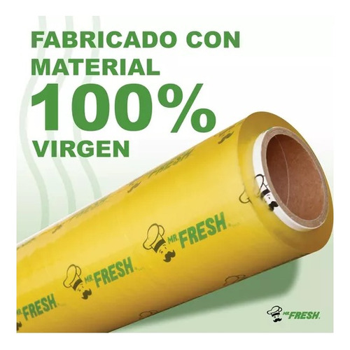 Pelicula Egapack Vitafilm Pvc P/alimentos 30cm/1500 Mr Fresh