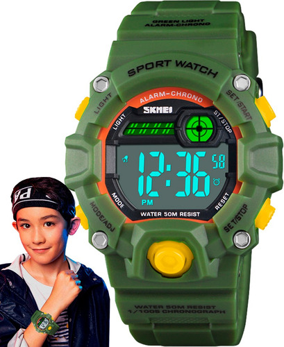 Reloj Skmei 1484 Niño Moda Shock Deporte Cronómetro Acuático