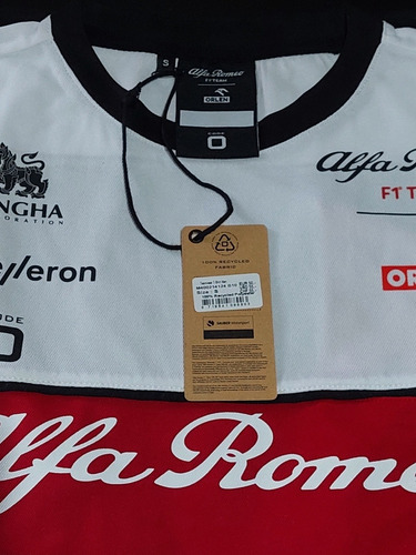Imagen 8 de 8 de Playera Alfa Romeo Valtteri Bottas/ Zhou Producto Genuino F1