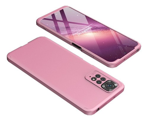 Capa Danet Proteção Premium 360 Fosca rosa para Xiaomi Redmi note Redmi note 11s e 11t 5g 6.6 de 1 unidade